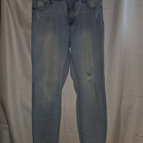 Kendall & Kylie Denim - Kendall + Kylie The Ultra Babe Skinny Distressed Jeans Women's Size 13/31